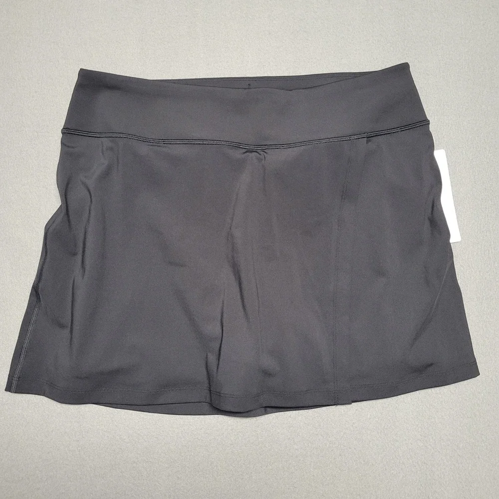 NWT Athleta Crosscourt Skort Black Swiftlite Athletic Tennis Golf Skirt Womens L - Picture 1 of 10